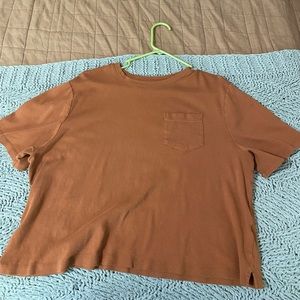 A new day XL burnt yellow cropped t-shirt